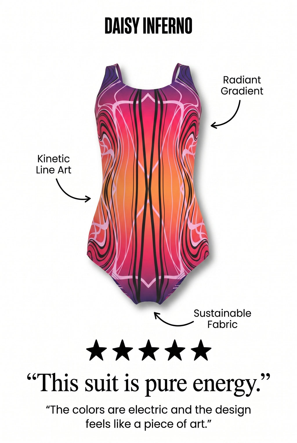 Fire Sunrise One-Piece Swimsuit
