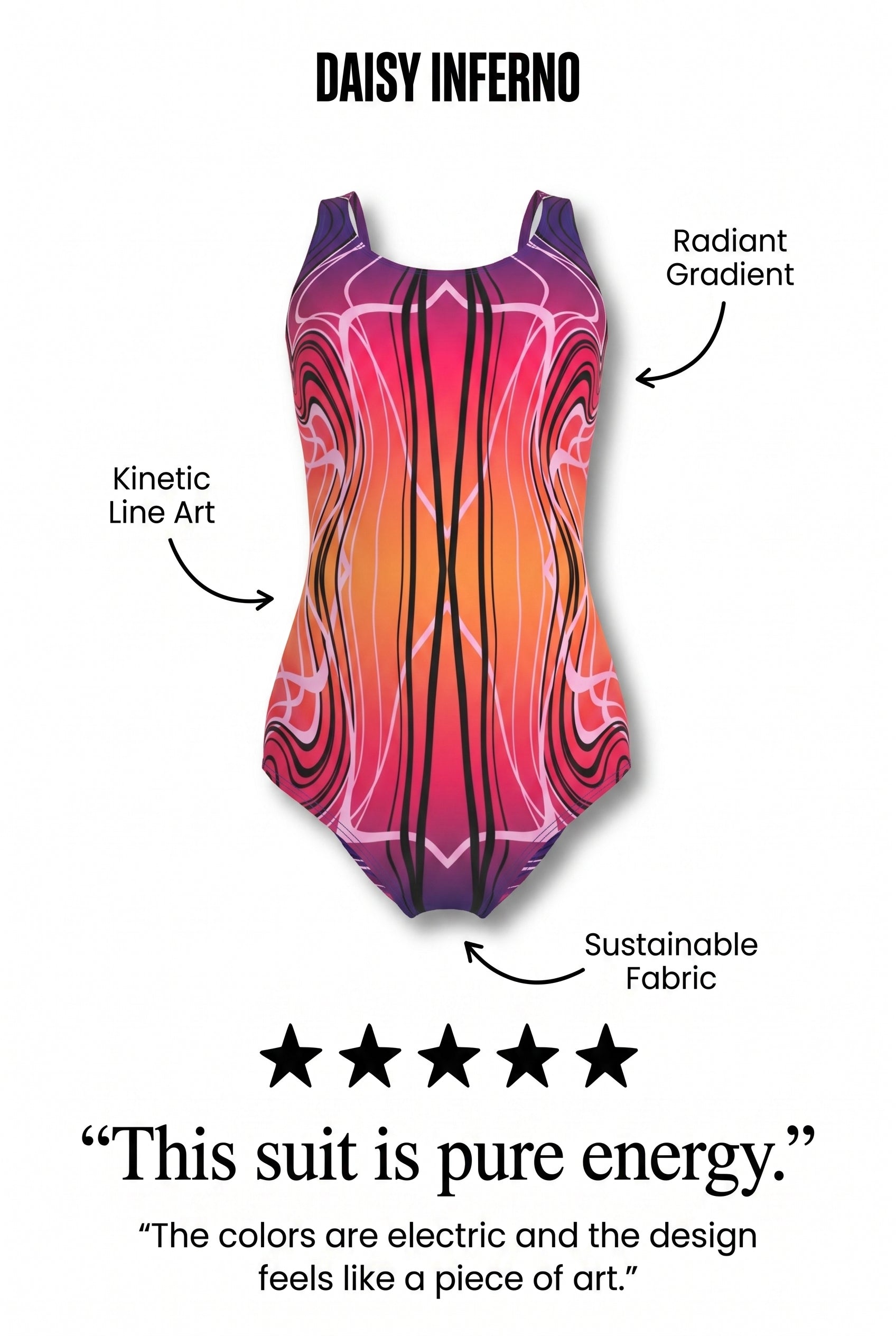 Fire Sunrise One-Piece Swimsuit