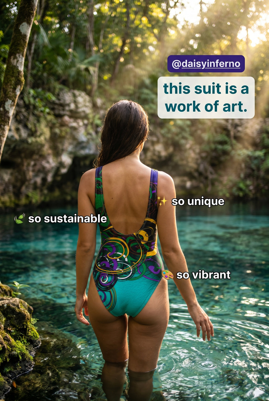 Daisy’s Dials One-Piece Swimsuit