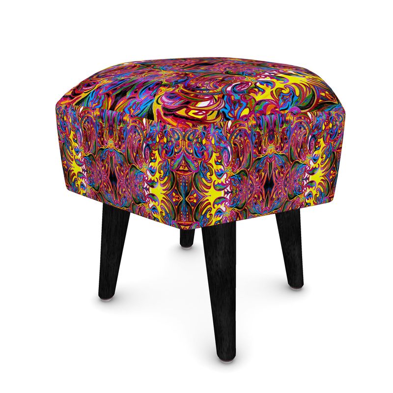 Luxury Hexagon Footstool by Daisy Inferno