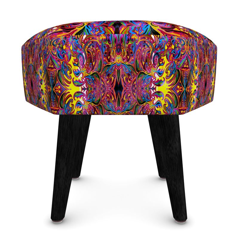 Luxury Hexagon Footstool by Daisy Inferno