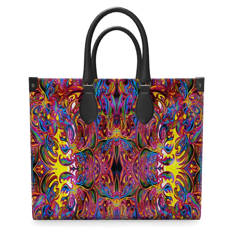 Luxury Leather Shopping Bag by Daisy Inferno