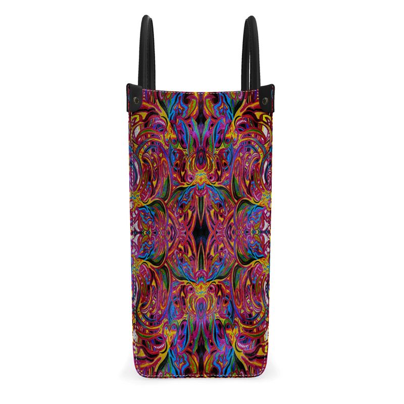 Luxury Leather Shopping Bag by Daisy Inferno