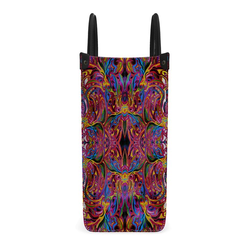 Luxury Leather Shopping Bag by Daisy Inferno