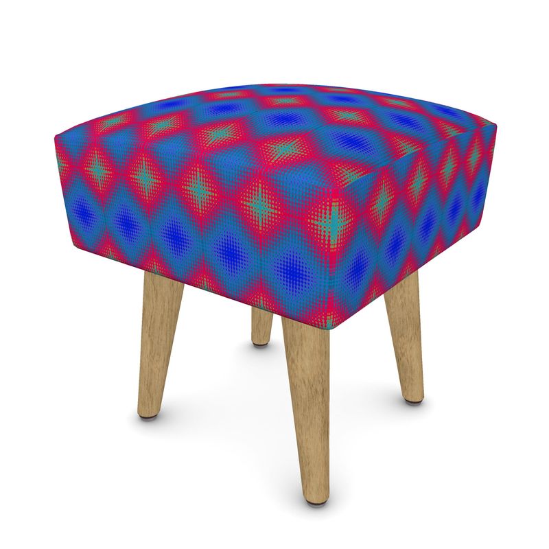 Luxury Rectangle Footstool by Daisy Inferno