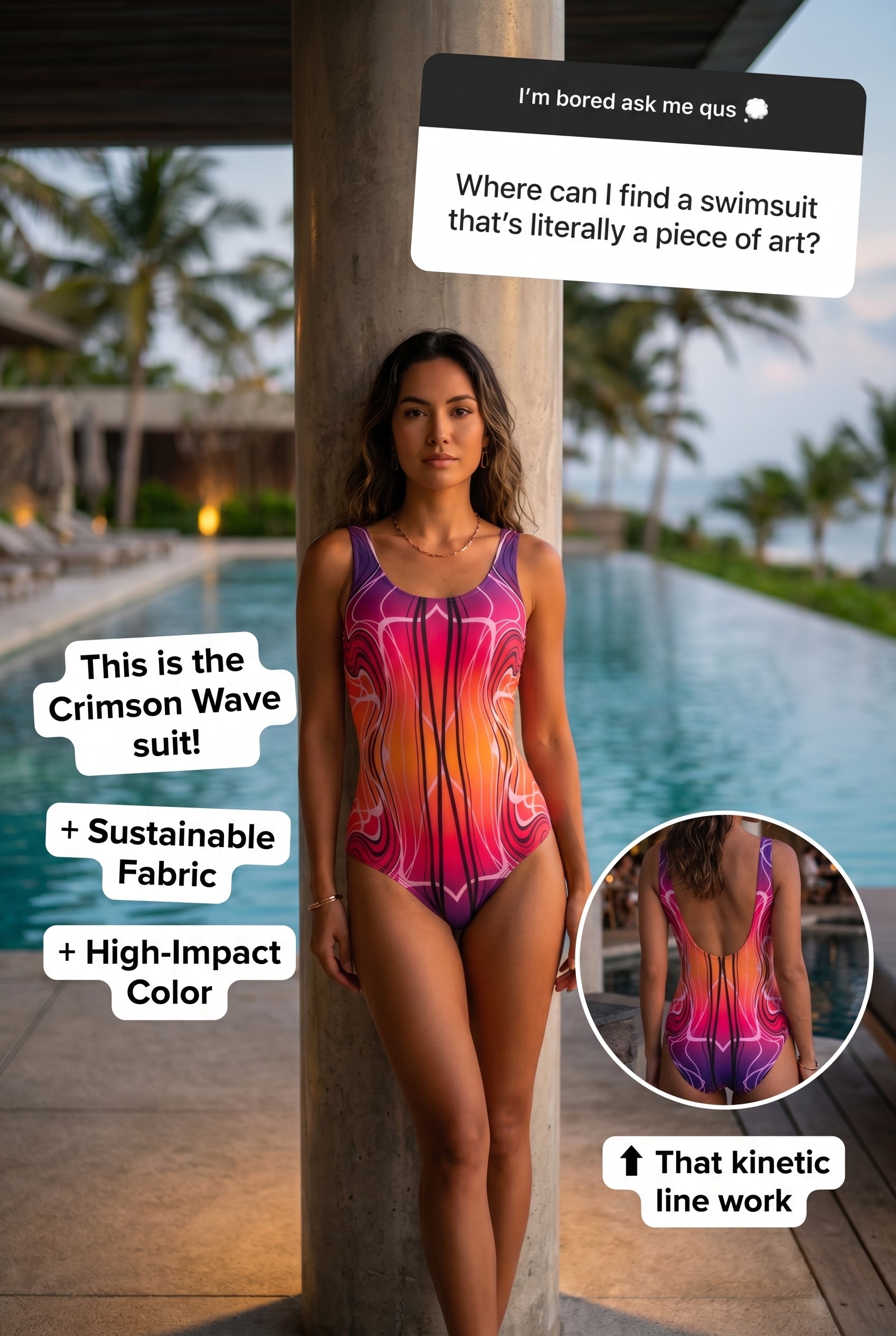 Fire Sunrise One-Piece Swimsuit