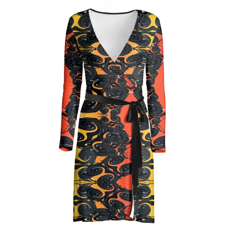 Daisy's Inferno Wrapped Dress