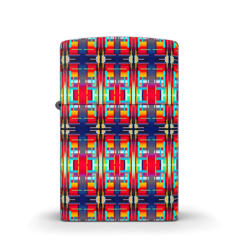 Zippo® Lighter -  Spectrum Grid Geometric Design by Daisy Inferno