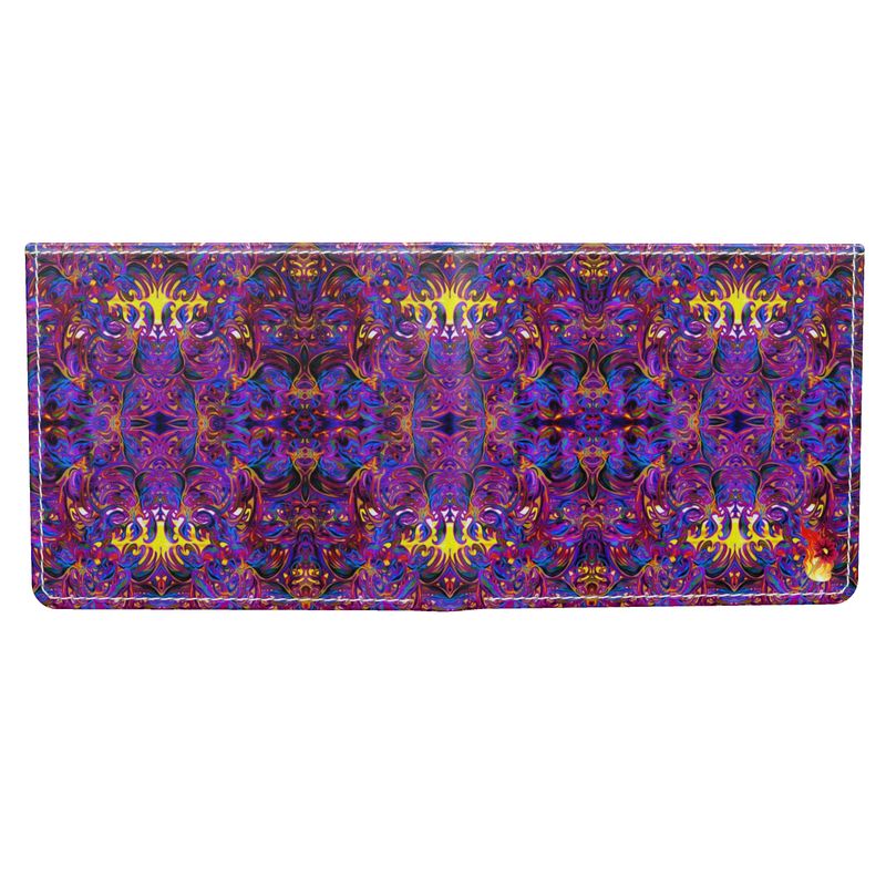 The Ethereal Orbit Men's Leather Bifold Wallet  By Daisy Inferno