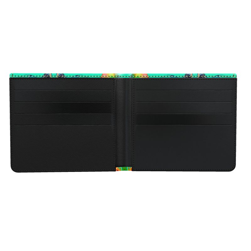 The Oceanic Dream Men's Leather Bifold Wallet  By Daisy Inferno