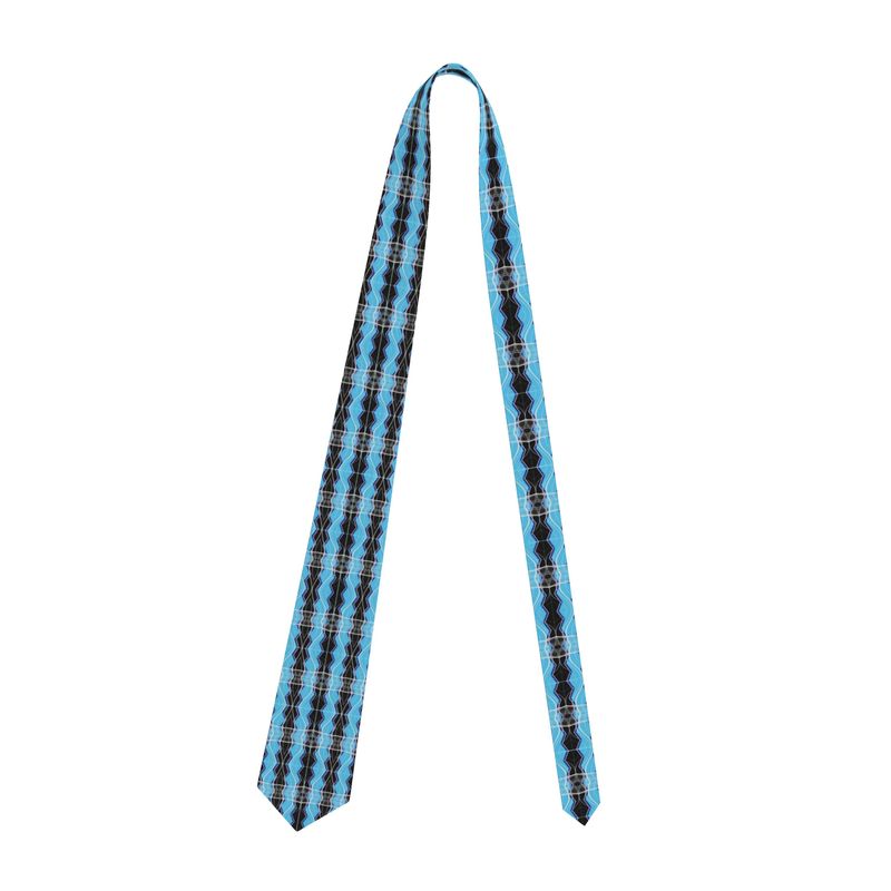 Daisy Inferno™ Men's Turquoise Frequency Graphic Necktie