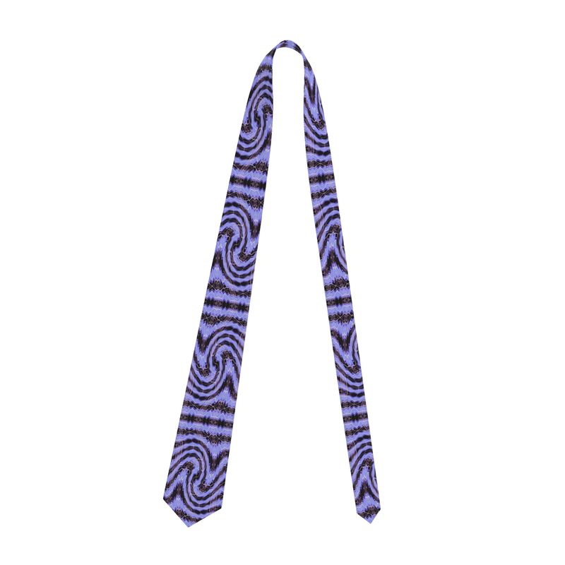 Daisy Inferno Men's Lavender Pulse Graphic Necktie