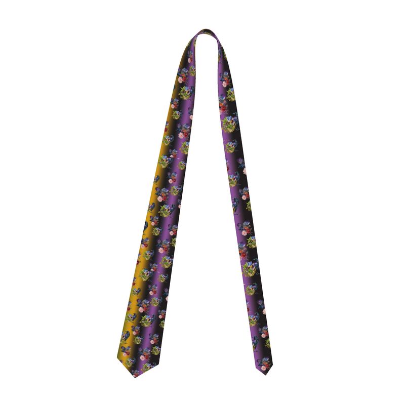 The Midnight Aviary Satin Tie by Daisy Inferno™