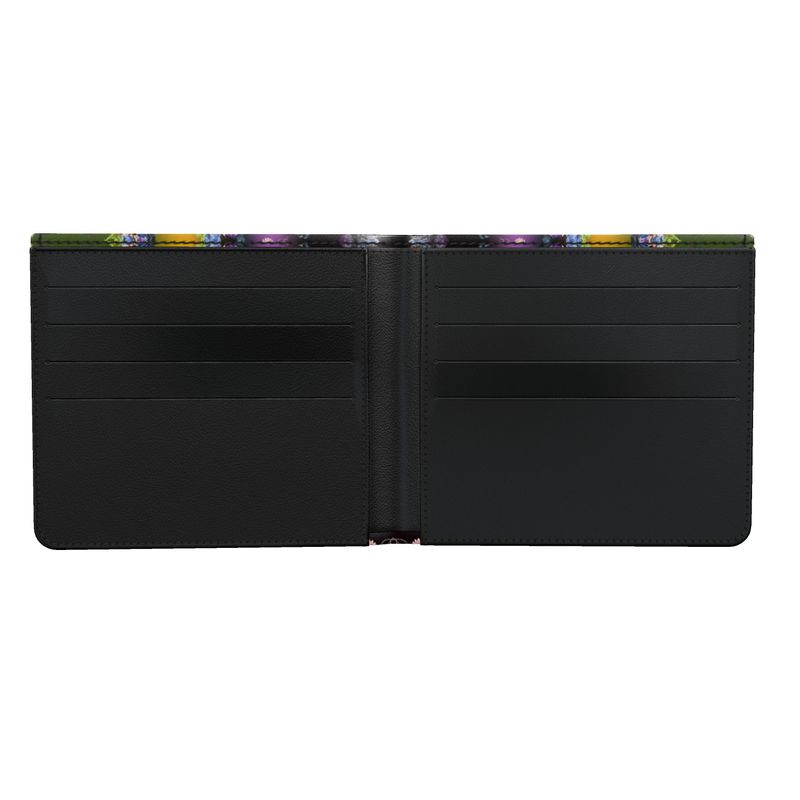 "The Midnight Aviary" Artisan Leather Bifold Wallet  By Daisy Inferno