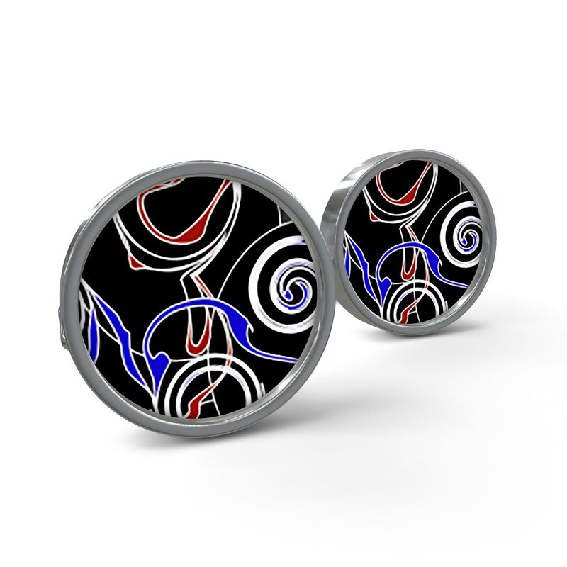 Daisy Inferno Electric Pulse Premium Metal Cufflinks