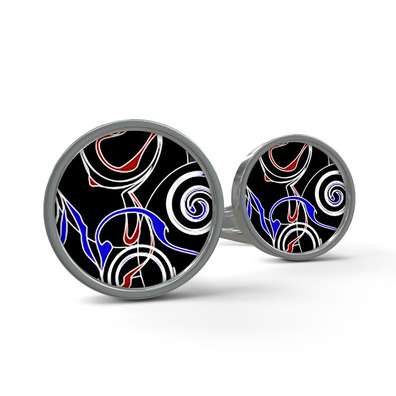 Daisy Inferno Electric Pulse Premium Metal Cufflinks