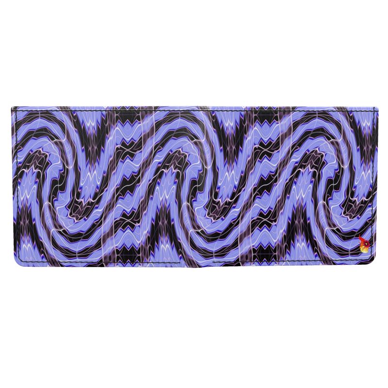 Daisy Inferno Men’s Leather Bifold Wallet – Lavender Pulse