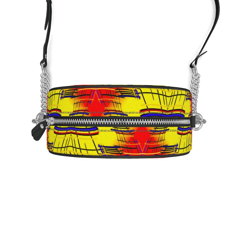 Daisy Inferno | Designer Round Crossbody Box Bag – Techno Prism