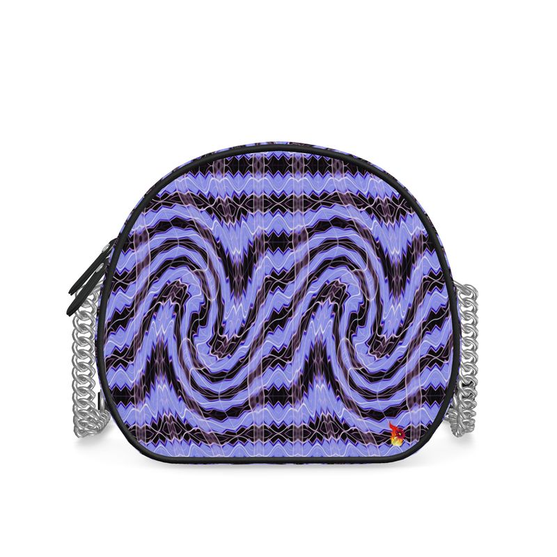Daisy Inferno Lavender Pulse Round Box Crossbody Bag