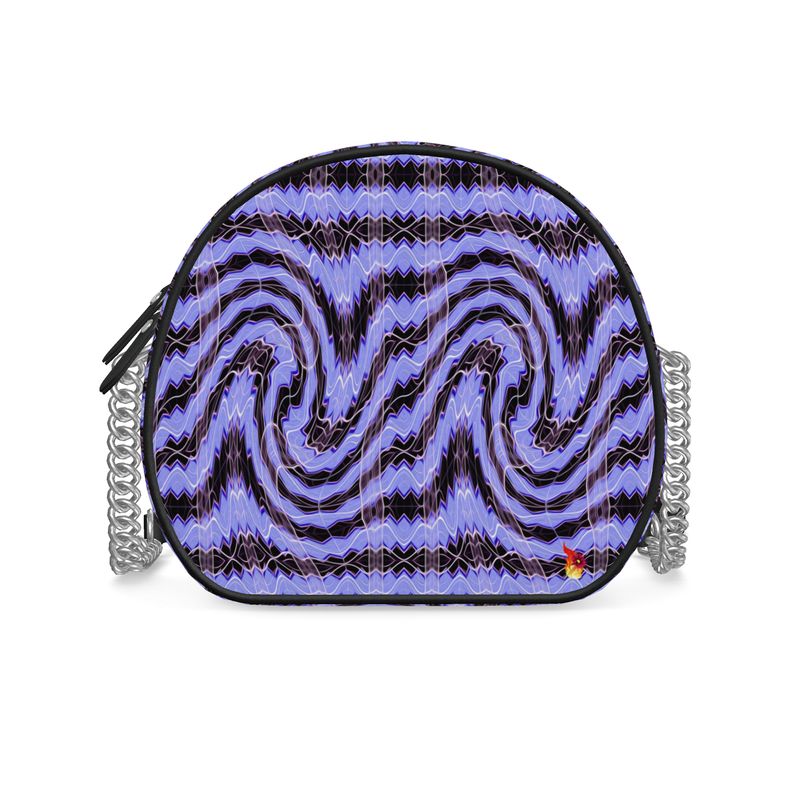 Daisy Inferno Lavender Pulse Round Box Crossbody Bag