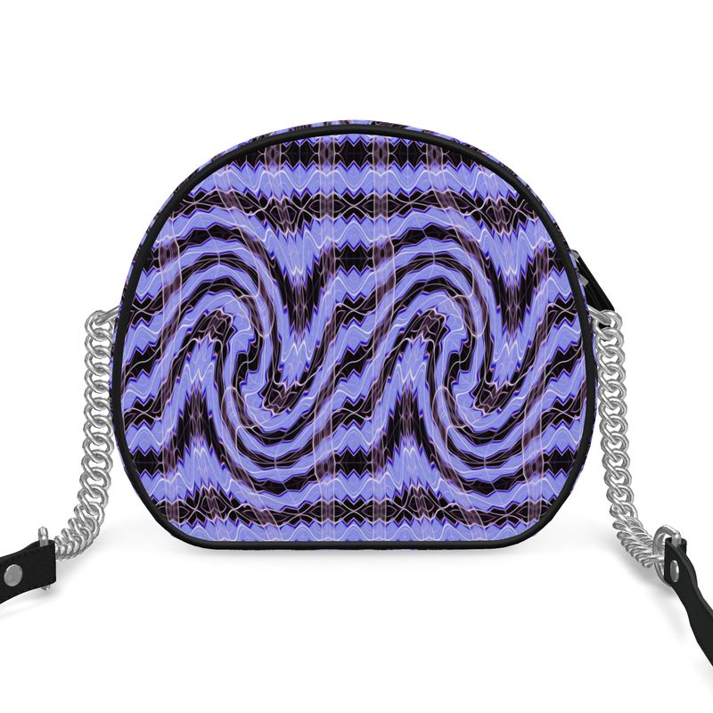 Daisy Inferno Lavender Pulse Round Box Crossbody Bag