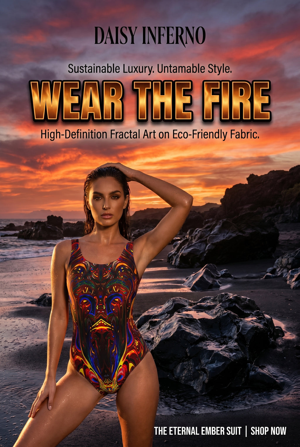 Jethro’s Fire One-Piece Swimsuit