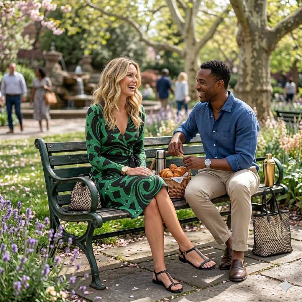 Immerse yourself in nature with the Verdant Vortex Luxe Wrap Dress. Features a stunning emerald and forest green organic fractal print on premium, stretchy fabric. Flattering wrap silhouette for garden weddings, parties, or everyday elegance.