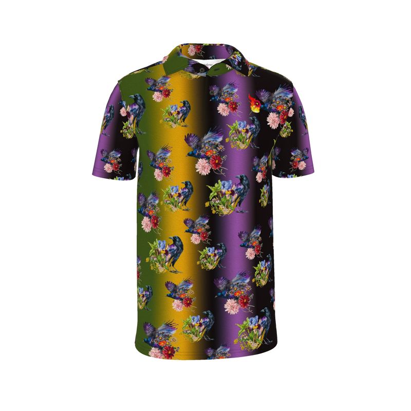The Midnight Aviary design features a mysterious and elegant fusion of nocturnal nature and complex geometry. With deep obsidian backgrounds contrasted by electric violets, emerald greens, and feather-like fractal patterns, it offers a sophisticated take on the traditional "bird of paradise" motif.