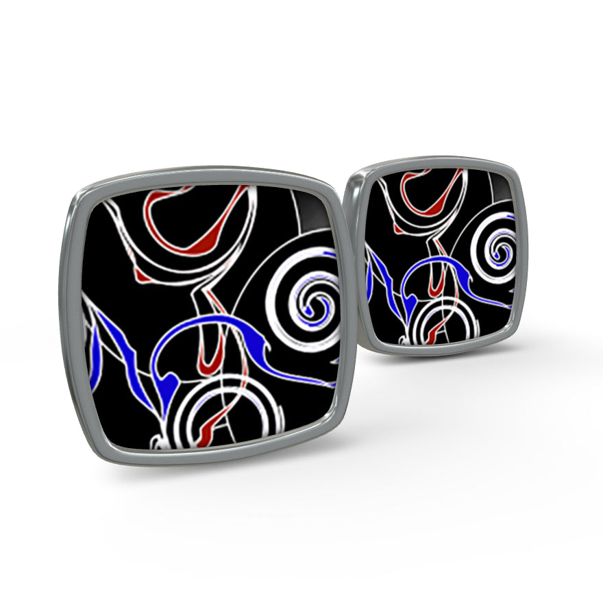 Daisy Inferno Electric Pulse Premium Metal Cufflinks